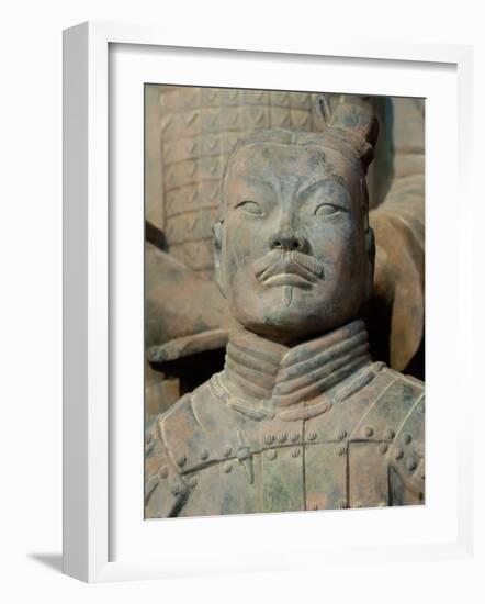 Terra Cotta Warriors and Horses Dig, Xi'an, Shaanxi Province, China-Pete Oxford-Framed Photographic Print