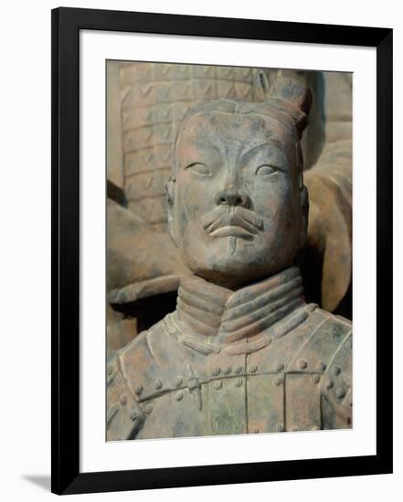 Terra Cotta Warriors and Horses Dig, Xi'an, Shaanxi Province, China-Pete Oxford-Framed Photographic Print