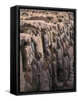 Terra Cotta Warriors at Emperor Qin Shihuangdi's Tomb, China-Keren Su-Framed Stretched Canvas