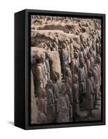 Terra Cotta Warriors at Emperor Qin Shihuangdi's Tomb, China-Keren Su-Framed Stretched Canvas