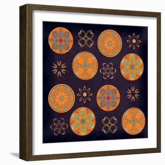 Terra Golden Pattern-Art Licensing Studio-Framed Giclee Print