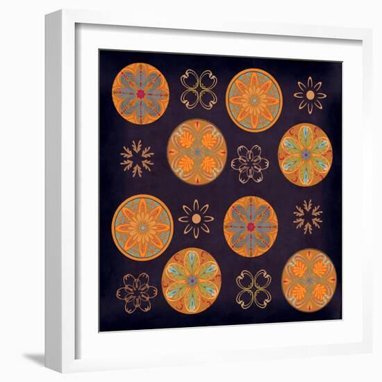 Terra Golden Pattern-Art Licensing Studio-Framed Giclee Print