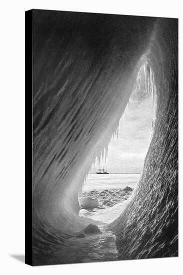 Terra Nova' in the Ice. from Scott's Last Expedition-Herbert Ponting-Stretched Canvas