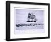 Terra Nova' in the Pack Ice. a Lead Opening Up, from Scott's Last Expedition-Herbert Ponting-Framed Photographic Print