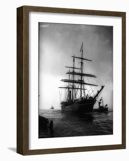 Terra Nova Ship Which was Used by Captain Scott 1910 for His Antarctic Expedition-null-Framed Photographic Print