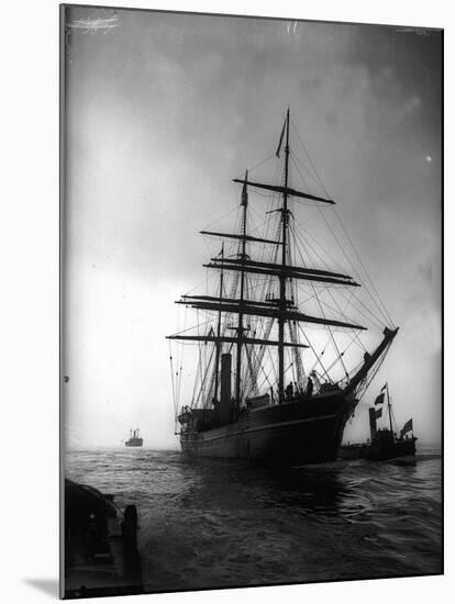 Terra Nova Ship Which was Used by Captain Scott 1910 for His Antarctic Expedition-null-Mounted Photographic Print