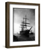 Terra Nova Ship Which was Used by Captain Scott 1910 for His Antarctic Expedition-null-Framed Photographic Print