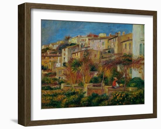 Terrace a Cagnes, 1905.-Pierre-Auguste Renoir-Framed Giclee Print