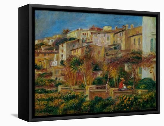 Terrace a Cagnes, 1905.-Pierre-Auguste Renoir-Framed Stretched Canvas