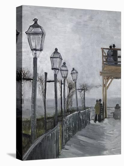 Terrace and Observation Deck at the Moulin-Vincent van Gogh-Stretched Canvas