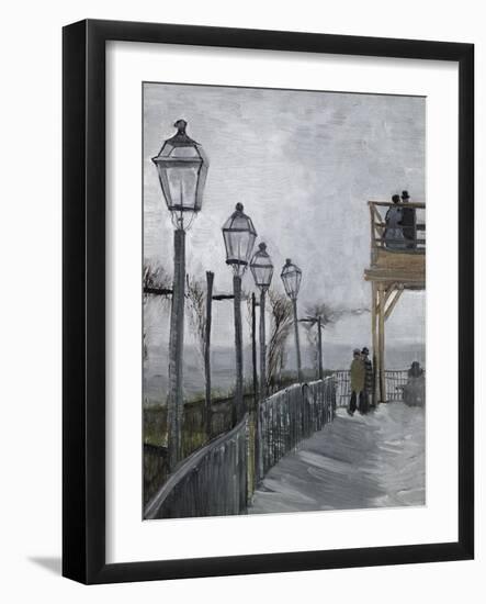 Terrace and Observation Deck at the Moulin-Vincent van Gogh-Framed Giclee Print