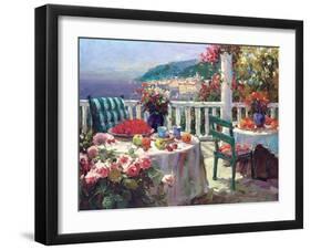 Terrace Brunch-Furtesen-Framed Art Print