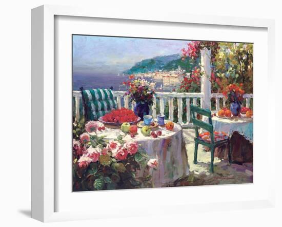 Terrace Brunch-Furtesen-Framed Art Print