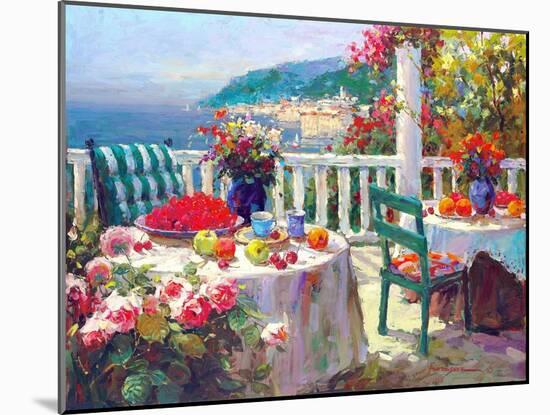 Terrace Brunch-Furtesen-Mounted Art Print