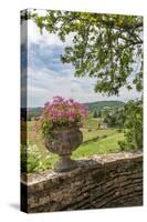 Terrace, Chateau de Pierreclos, Pierreclos, Maconnaise, Burgundy, France-Lisa S. Engelbrecht-Stretched Canvas