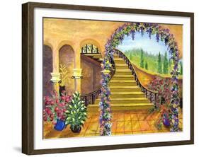 Terrace Garden-Bonnie B. Cook-Framed Giclee Print