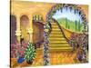 Terrace Garden-Bonnie B. Cook-Stretched Canvas