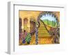 Terrace Garden-Bonnie B. Cook-Framed Giclee Print