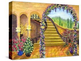 Terrace Garden-Bonnie B. Cook-Stretched Canvas