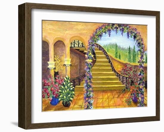Terrace Garden-Bonnie B. Cook-Framed Giclee Print