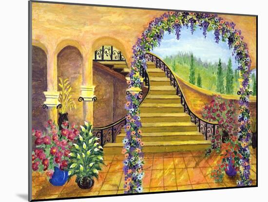 Terrace Garden-Bonnie B. Cook-Mounted Giclee Print