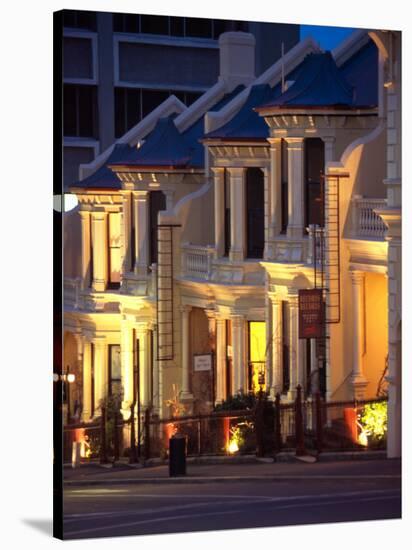 Terrace Houses, Stuart Street, Dunedin, New Zealand-David Wall-Stretched Canvas