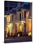 Terrace Houses, Stuart Street, Dunedin, New Zealand-David Wall-Stretched Canvas