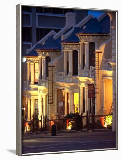 Terrace Houses, Stuart Street, Dunedin, New Zealand-David Wall-Framed Photographic Print