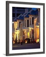 Terrace Houses, Stuart Street, Dunedin, New Zealand-David Wall-Framed Photographic Print