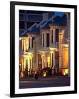 Terrace Houses, Stuart Street, Dunedin, New Zealand-David Wall-Framed Photographic Print