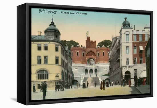 Terrace in Helsingborg, Sweden-null-Framed Stretched Canvas