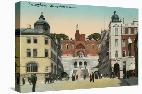 Terrace in Helsingborg, Sweden-null-Stretched Canvas