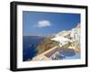 Terrace in Oia, Santorini, Cyclades, Greek Islands, Greece, Europe-Papadopoulos Sakis-Framed Photographic Print