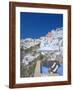 Terrace in Oia, Santorini, Cyclades, Greek Islands, Greece, Europe-Papadopoulos Sakis-Framed Photographic Print