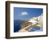 Terrace in Oia, Santorini, Cyclades, Greek Islands, Greece, Europe-Papadopoulos Sakis-Framed Photographic Print