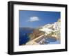 Terrace in Oia, Santorini, Cyclades, Greek Islands, Greece, Europe-Papadopoulos Sakis-Framed Photographic Print