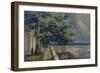 Terrace in the Monplaisir Palace, Peterhof, 1847-Alexander Matveyevich Dorogov-Framed Giclee Print