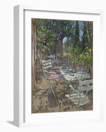 Terrace, Mas De La Rose-Susan Ryder-Framed Giclee Print