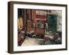 Terrace of a Cafe, Paris-Yuzo Saeki-Framed Giclee Print