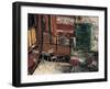 Terrace of a Cafe, Paris-Yuzo Saeki-Framed Giclee Print