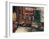 Terrace of a Cafe, Paris-Yuzo Saeki-Framed Giclee Print