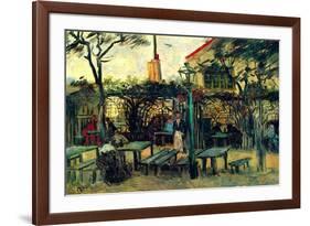 Terrace of a Cafe-Vincent van Gogh-Framed Premium Giclee Print