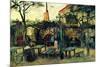 Terrace of a Cafe-Vincent van Gogh-Mounted Premium Giclee Print