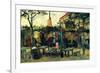 Terrace of a Cafe-Vincent van Gogh-Framed Premium Giclee Print