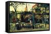 Terrace of a Cafe-Vincent van Gogh-Framed Stretched Canvas
