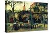 Terrace of a Cafe-Vincent van Gogh-Stretched Canvas