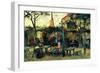 Terrace of a Cafe-Vincent van Gogh-Framed Art Print