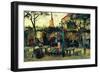 Terrace of a Cafe-Vincent van Gogh-Framed Premium Giclee Print