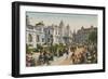 Terrace of the Cafe de Paris, Place Du Casino, Monte Carlo. Postcard Sent in 1913-French Photographer-Framed Giclee Print