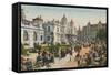 Terrace of the Cafe de Paris, Place Du Casino, Monte Carlo. Postcard Sent in 1913-French Photographer-Framed Stretched Canvas